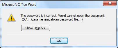 gambar salah password