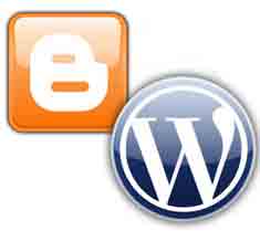 logo wordpress dan blogger